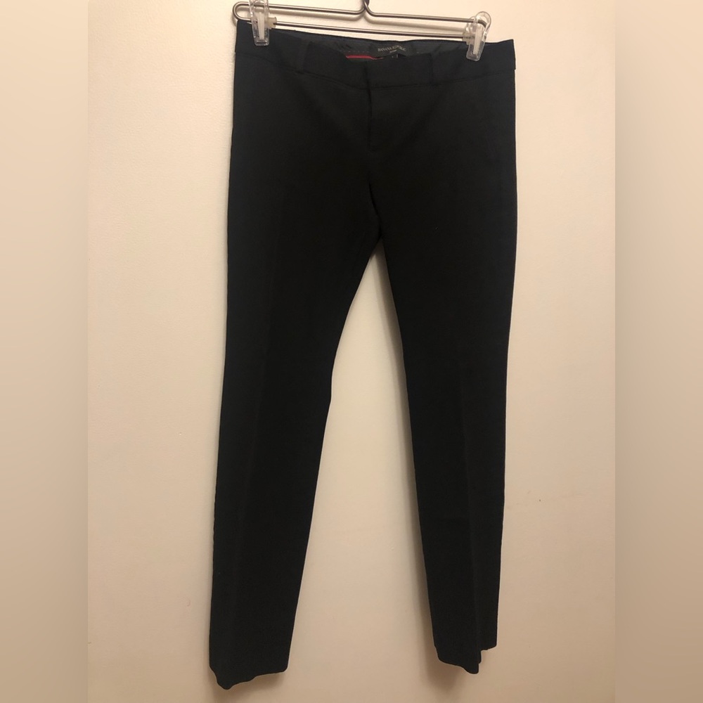 Banana Republic black stretch low rise trouser